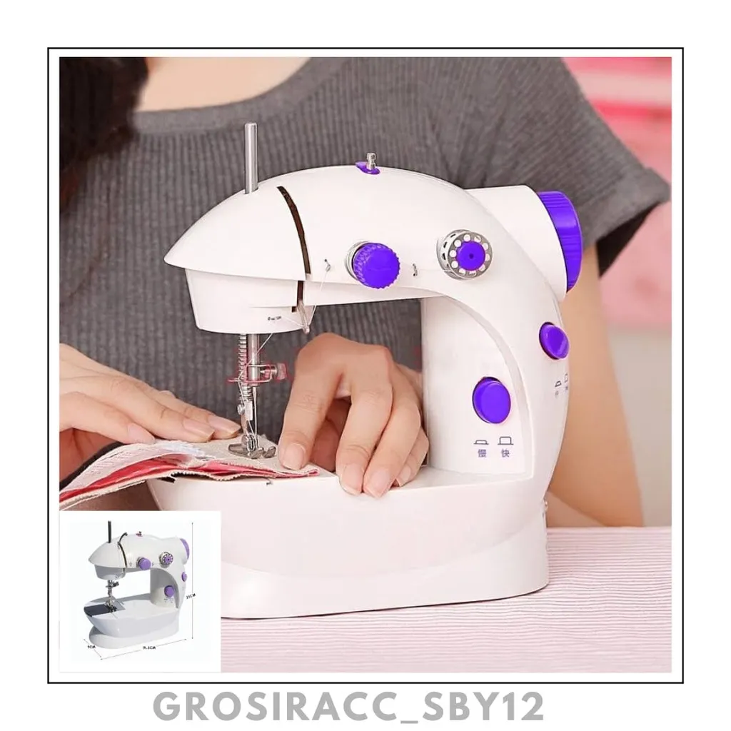 (GAS) MESIN JAHIT MINI PORTABLE FHSM 202 / GT-202 LED