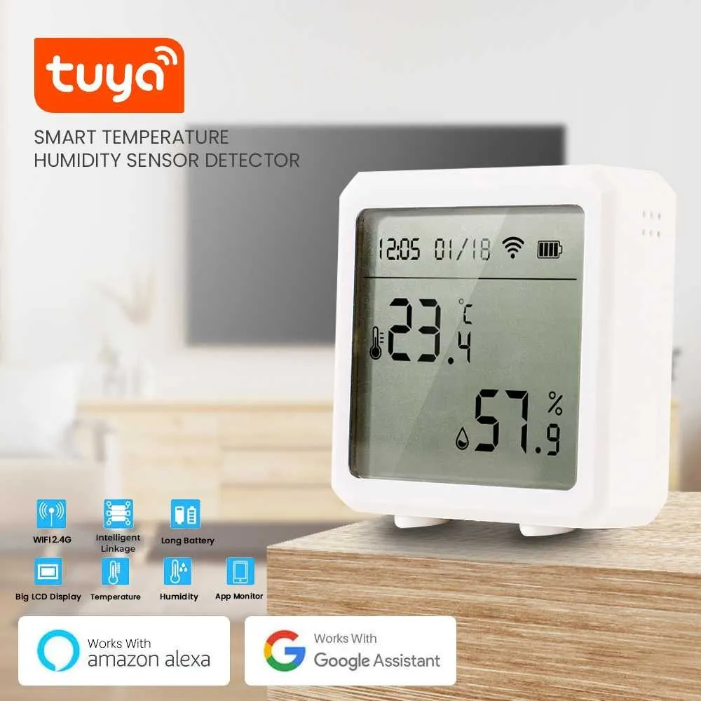 Tuya Smart Temperature Humidity Sensor Detector WiFi - LTH01-W - AH