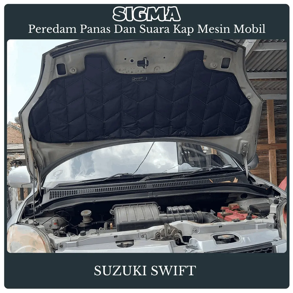 Suzuki Swift 2001-2007 Suzuki Swift 2008-2012 Suzuki Swift 2012-2018 Peredam Kap Mesin Mobil