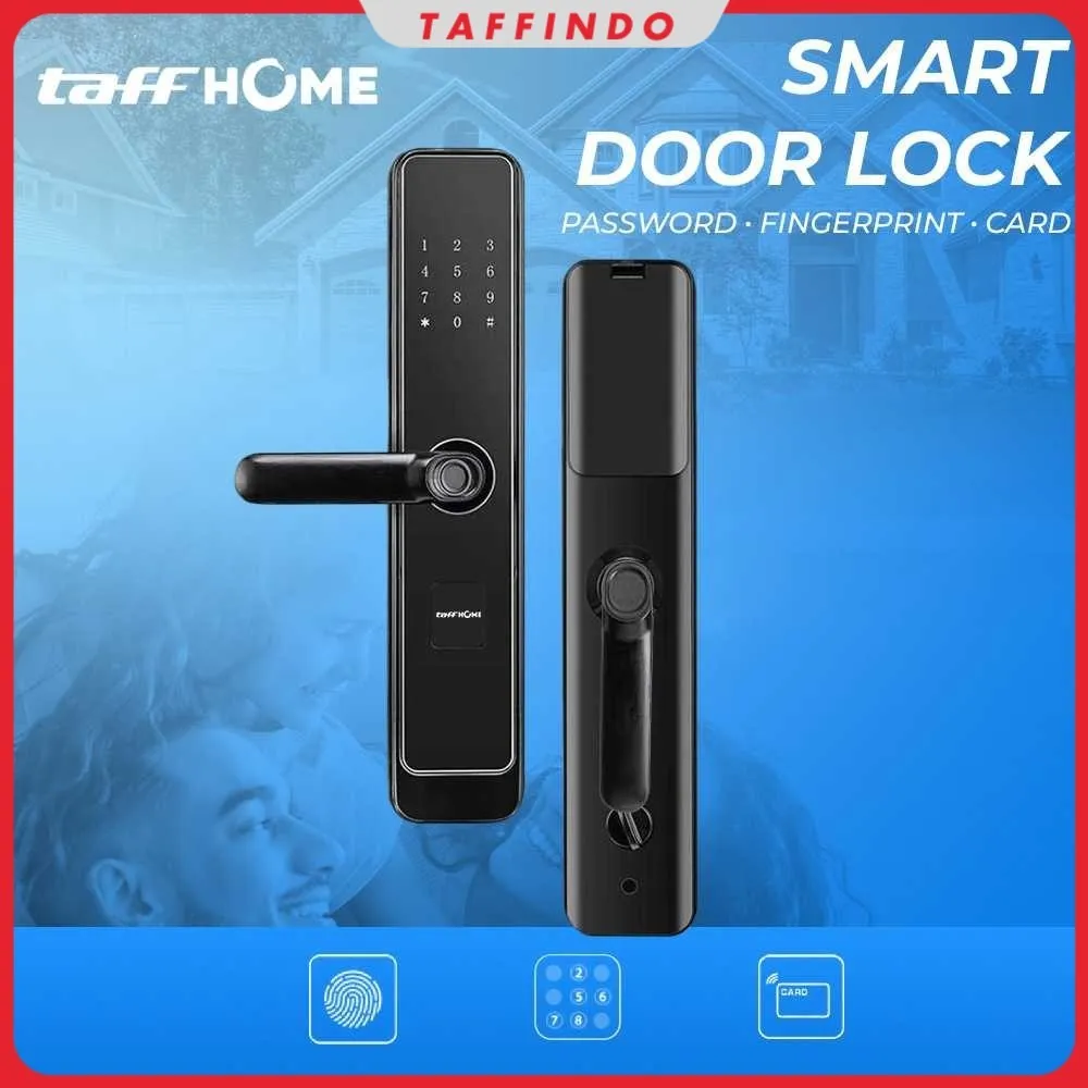 TaffHOME Smart Door Lock Password Fingerprint Card RFID Alarm - XR24