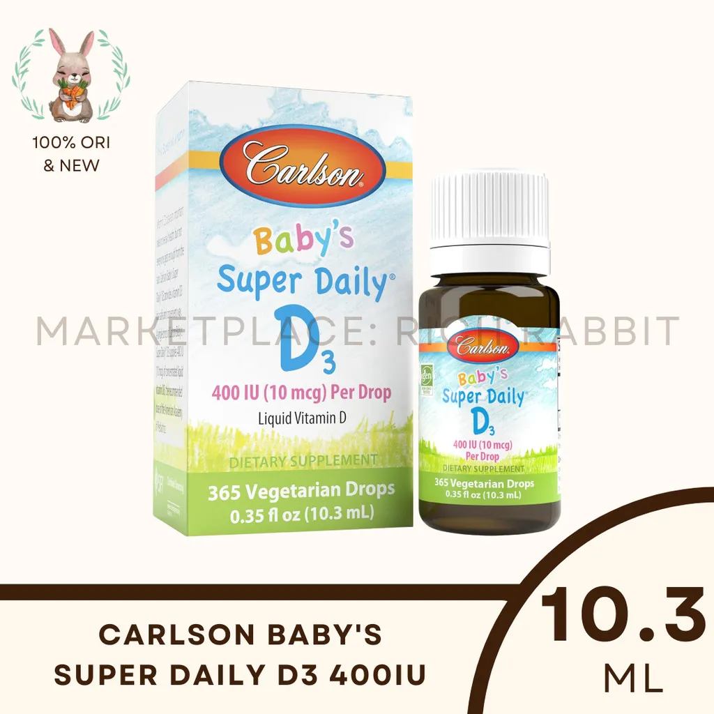 Carlson Baby's Super Daily D3 Drops Cair Imun Booster Tulang Bayi