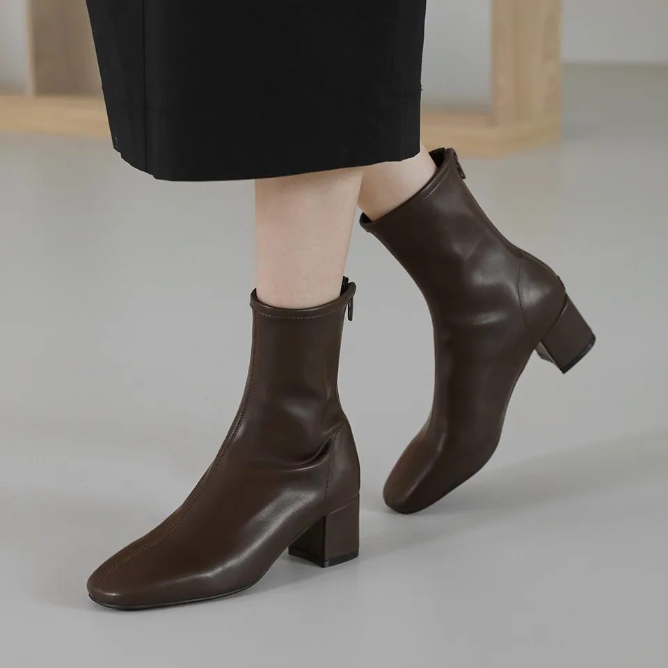 SAPPUN Anev Sock Ankle Boots (5cm) - Boots Wanita