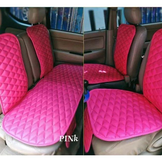 ALAS DUDUK JOK MOBIL DAN SANDARAN BAHAN PREMIUM LEATHER WATERPROOF EMPUK DAN MEWAH