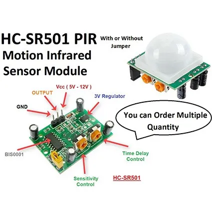 A346 Sensor Motion PIR HCSR501 Arduino Detector Infrared Gerak Manusia