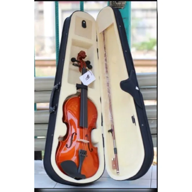 COWBOY Biola akustik ORIGINAL COWBOY ukuran 4/4 3/4 1/2 FULSET / Lengkap bonus hardcase bow bridge rosin siap pakai