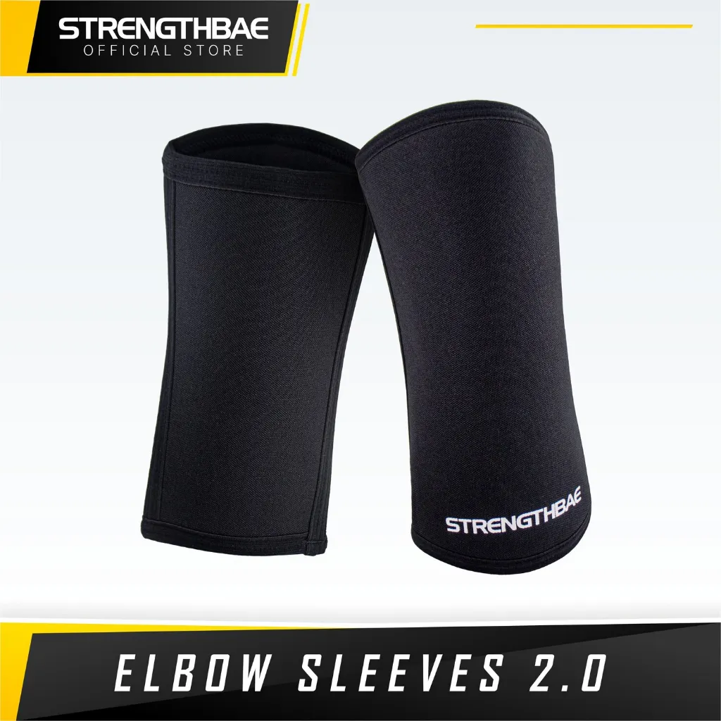 Elbow Sleeves STRENGTHBAE Pelindung Siku Bench Press Sleeve Strongman Powerlifting Bodybuilding Shoulder Press