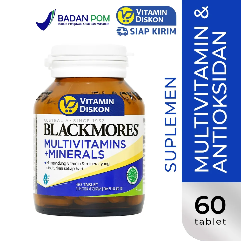 BLACKMORES MULTIVITAMINS PLUS MINERALS BPOM KALBE - 60 TAB