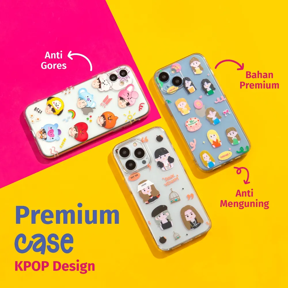 Paddy Premium Case Design KPOP - Casing Custom Semua Tipe HP Bebas Gambar Lucu