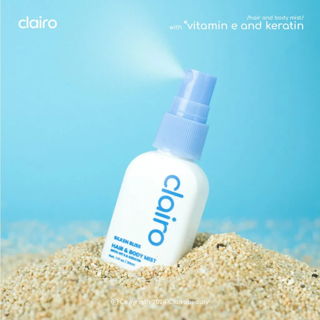 clairo - Hair and Body Mist Silken Bliss With Vitamin E & Keratin 30ml | Fragrance