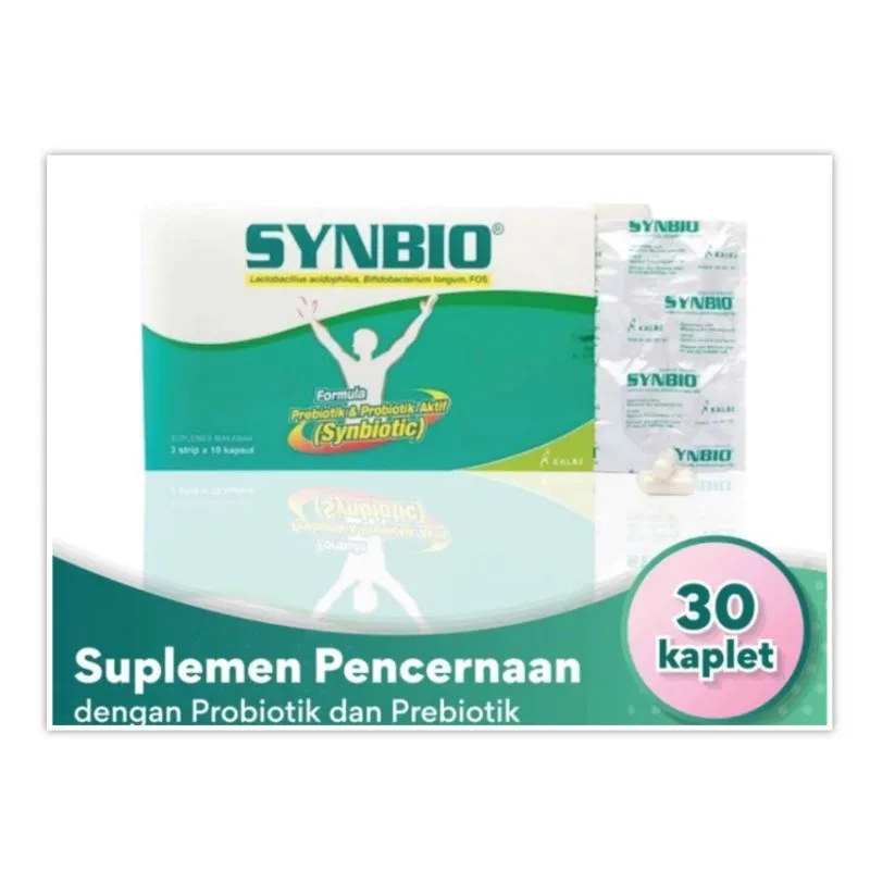 Synbio Suplemen Pencernaan Probiotik Prebiotik isi 30 kapsul exp Okt 2026