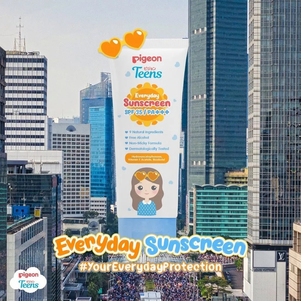 PIGEON Teens Everyday Sunscreen 30 ml SPF 35PA++ || Sunscreen Wajah || Sunblok Wajah