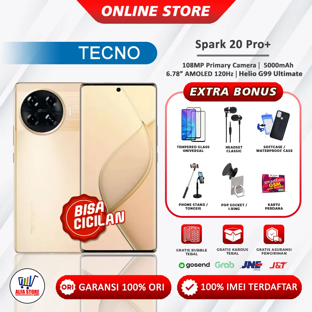 tecno spark40pro plus ram 8/256gb tecno spark 40pro+ 8/128gb-tecno spark 20 pro+ spark20pro plus layar lengkung NFC ram 8/256gb garansi resmi