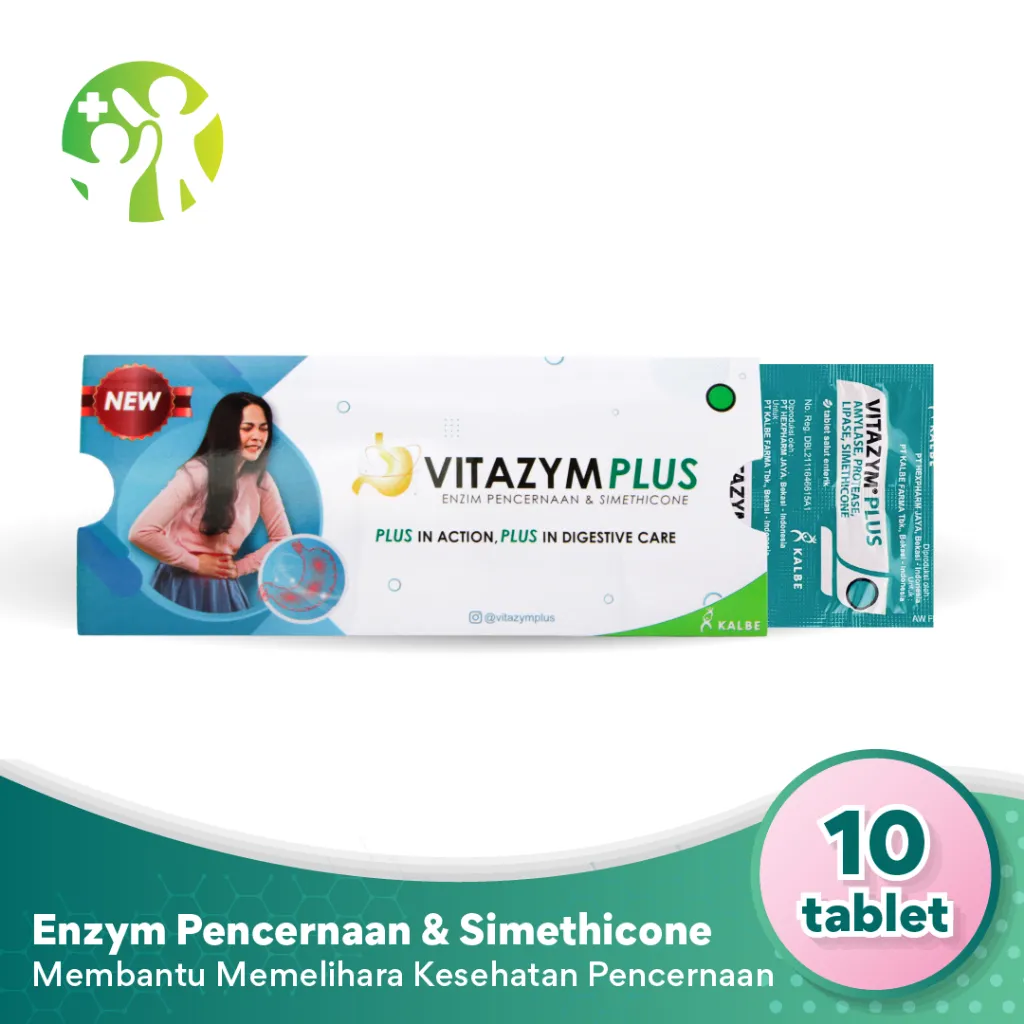 Vitazym Plus Strip - Membantu Memelihara Kesehatan Pencernaan