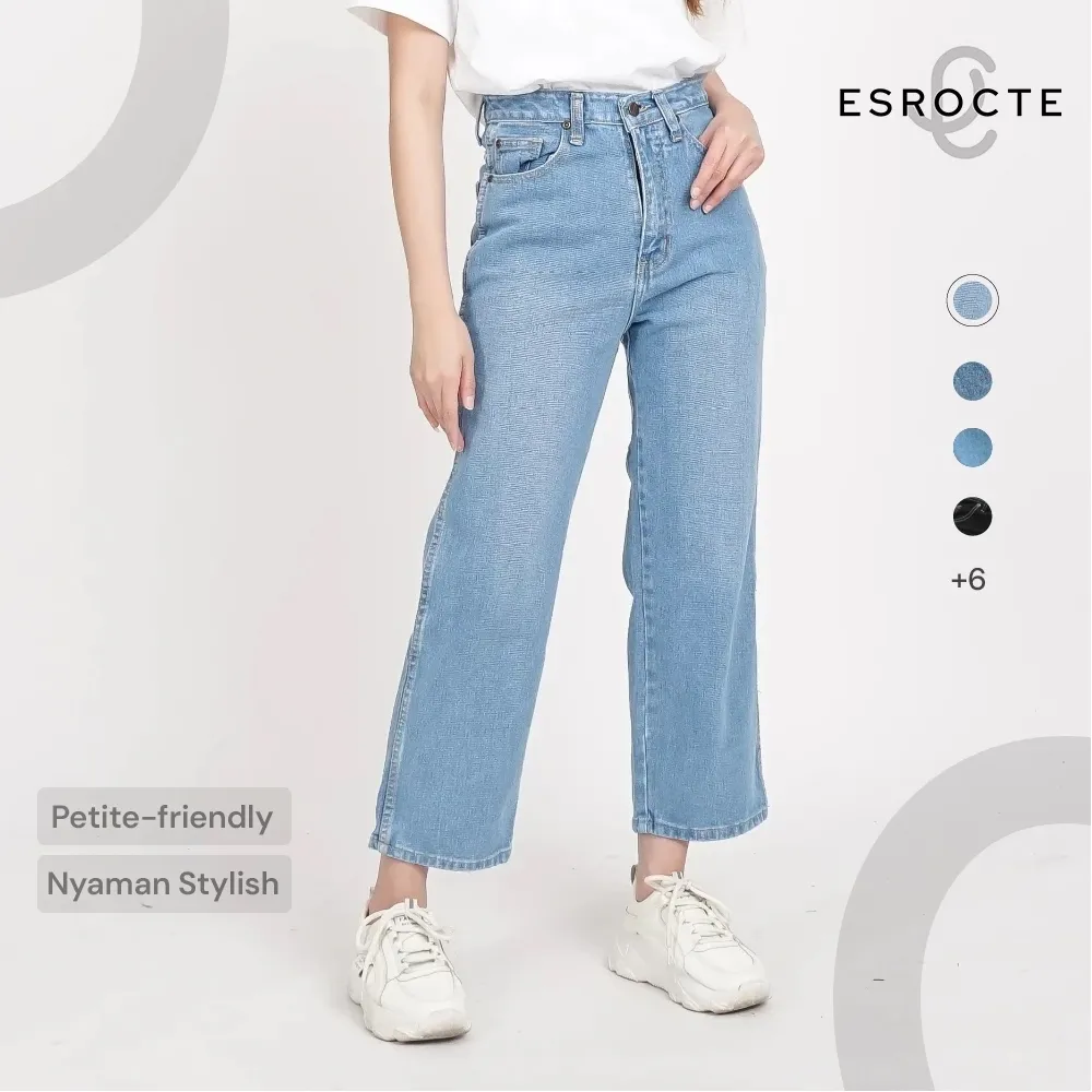ESROCTE Eira Pants | Celana Loose Jeans High-Waist Wanita –002– 26–38