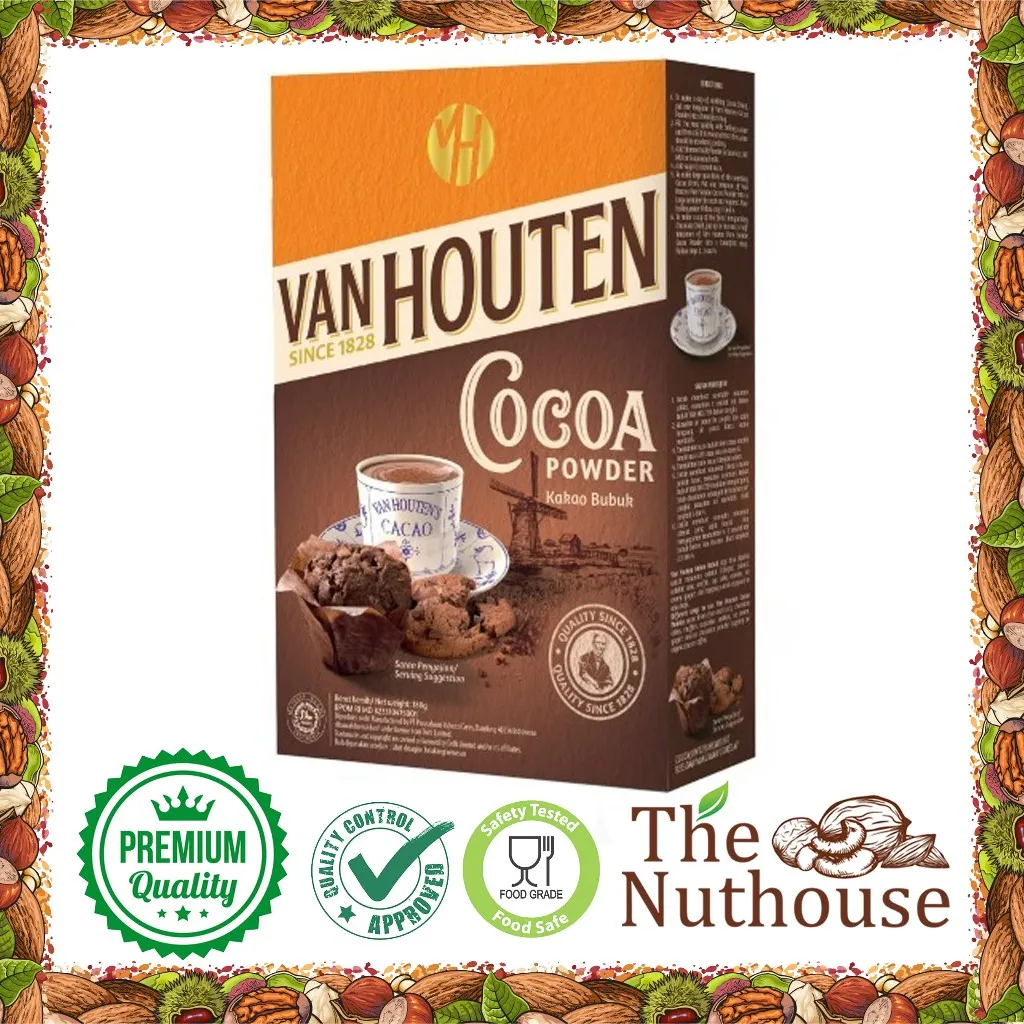 Van Houten Cocoa Powder / Kakao Bubuk (Ukuran: 40gr / 80gr / 165gr) [HALAL]