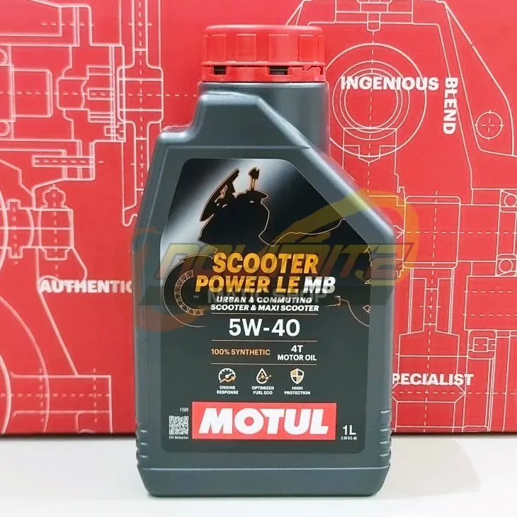 Oli Motor Motul Scooter Power LE 5W-40 1L Full Synthetic NMAX XMAX Aerox 155 PCX ADV Lexi Vespa