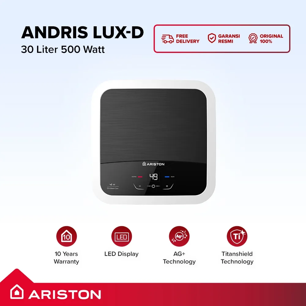 Ariston Water Heater Andris2 LUX-D 30 Liter 500 Watt