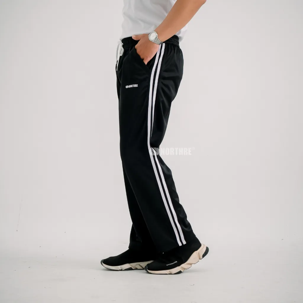 NORTHRE Crossguild Celana Panjang Training Olahraga Running Trackpants Pria dan Wanita 2 Stripes