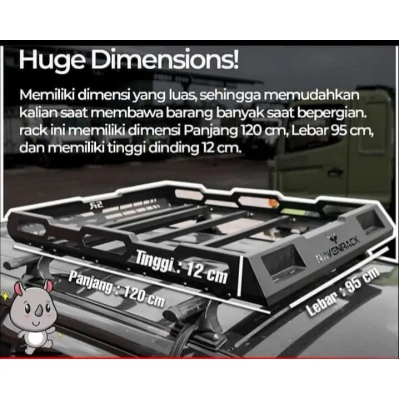 RoofRack RavenRack Rak Atas Mobil RavenRack Universal Roof Rack RavenRack