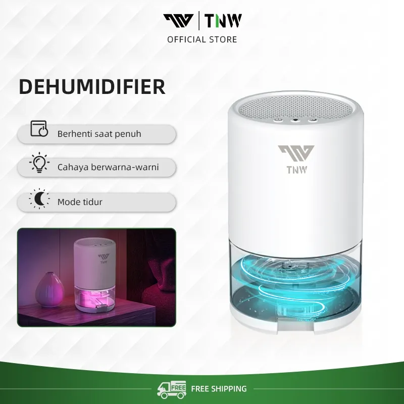 TNW HD10 Dehumidifier 1L Portabel Dehumidifier Serap Air Penyerap Kelembaban Udara Dryer