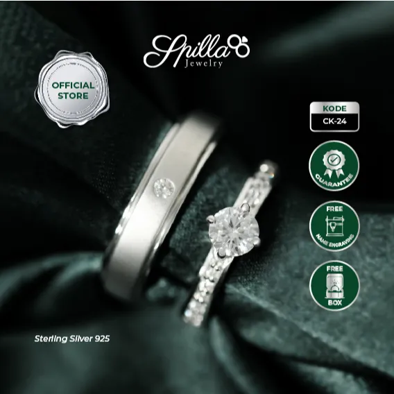 Spilla Jewelry CK-24 Cincin Perak (Silver 925) Custom Size