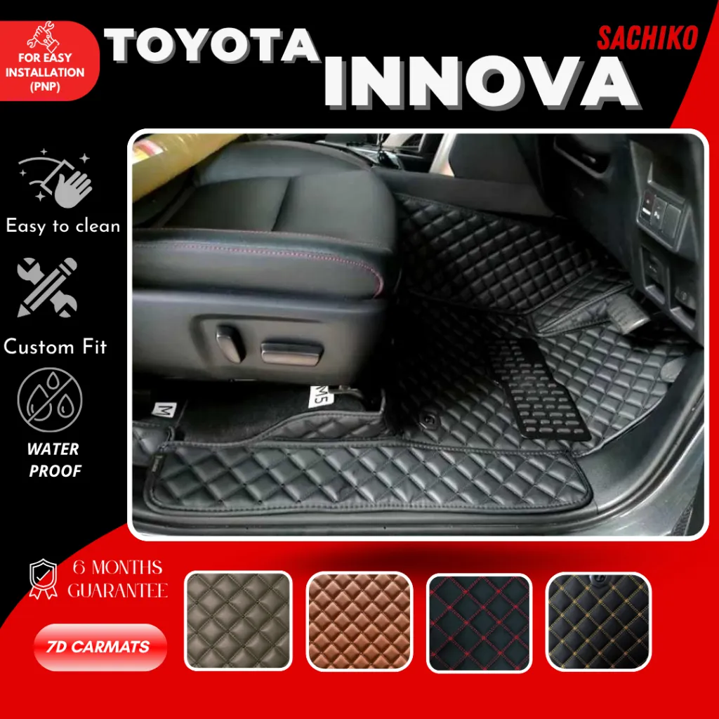 SACHIKO Karpet Mobil Elite 7D Innova 2004-2025 Fullset Bagasi