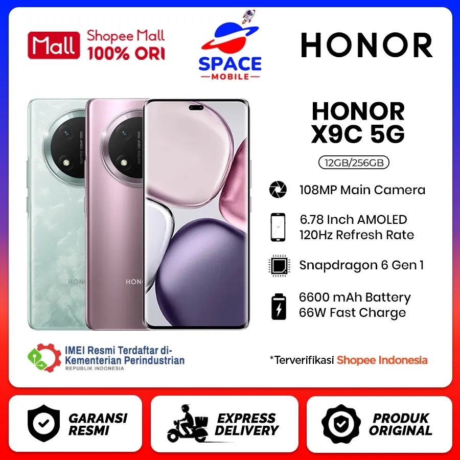 Honor X9C 5G [12GB+256GB] - Garansi Resmi 1 Tahun