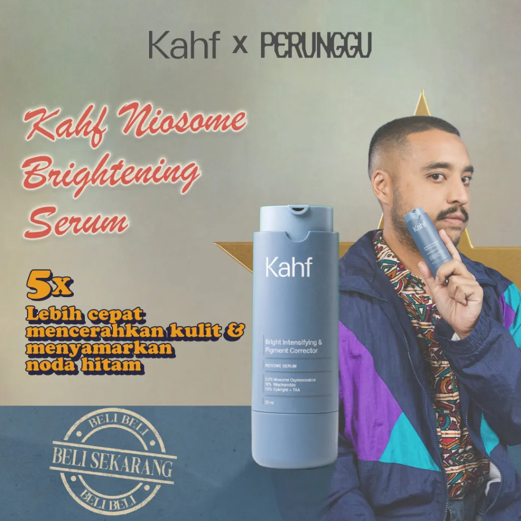 NEW! Kahf Bright Intensifying & Pigment Corrector Niosome Serum 25 ml - Nio-Oxyresveratrol, Tranexamic Acid, Pencerah Kulit, Serum Biru, Serum Brightening, Bekas Jerawat, Niacinamide, Hypoallergenic, pH Balance, Safe for Sensitive Skin Friendly