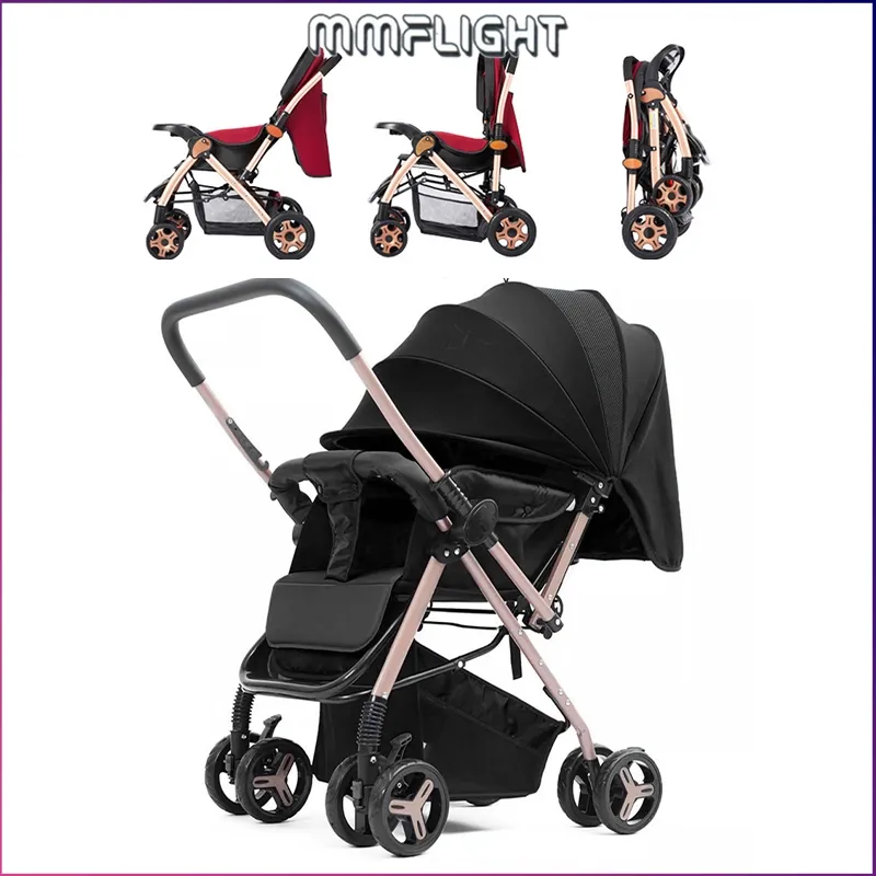 Mmflight Stroller Bayi Lipat Travelling Kereta Dorong Bayi Stroller Baby Newborn 0-3 Tahun