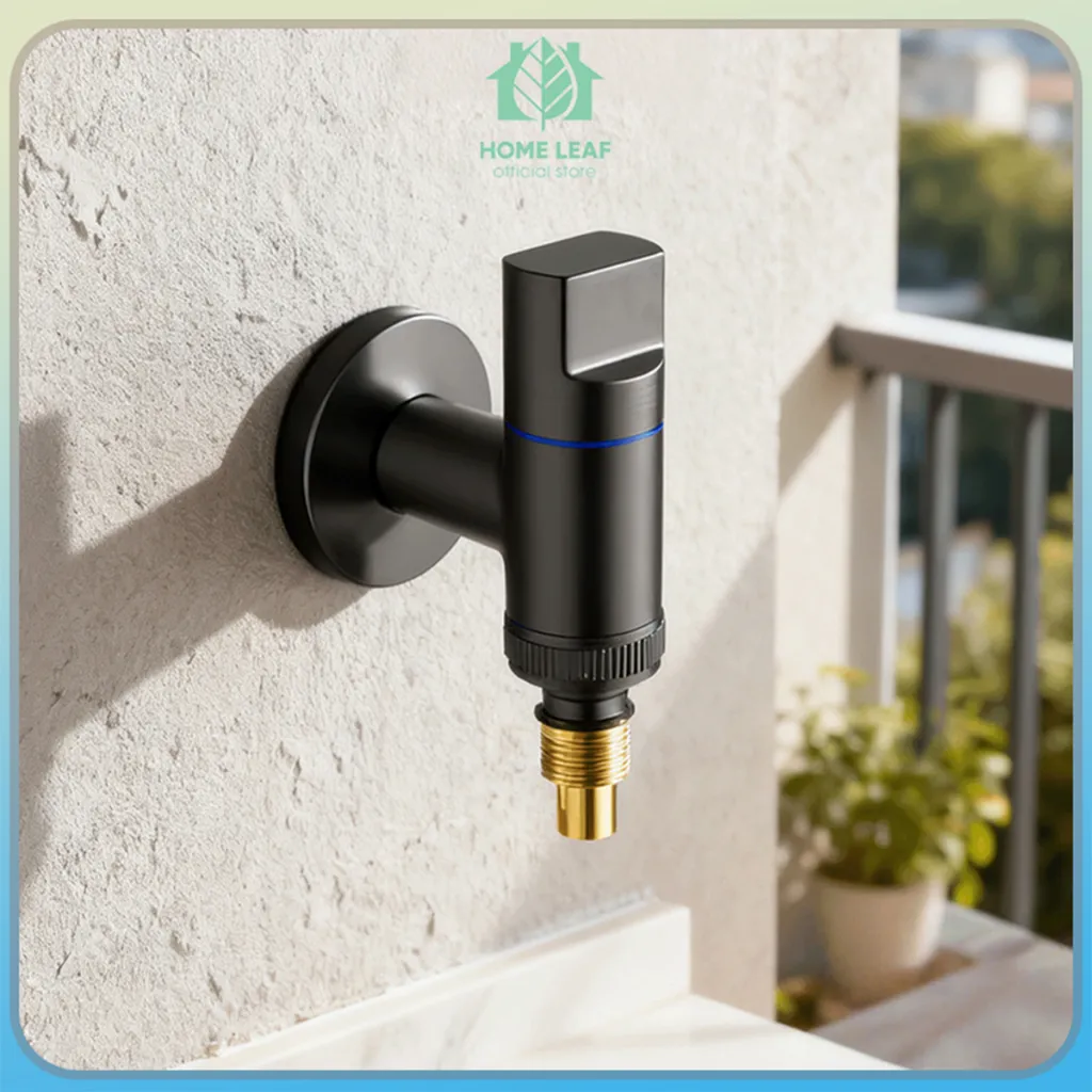 HOME LEAF - Kran Tembok Multifungsi SUS304 Kran Mesin Cuci Kran Taman Kran Serbaguna