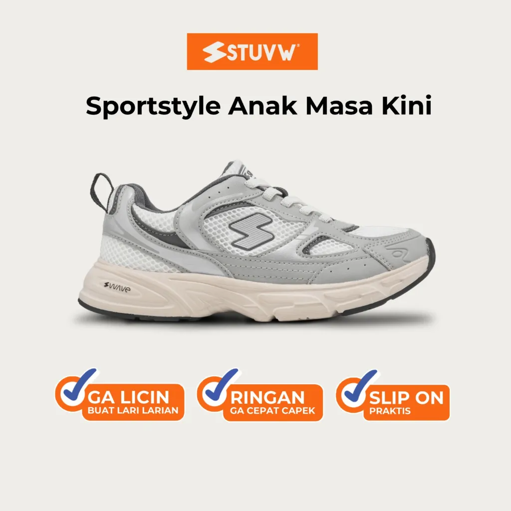 STUVW Wave - Sepatu Anak Slip On Anak Unisex