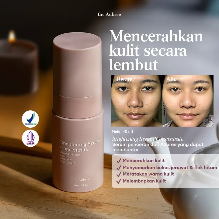 The Aubree Brightening Serum Concentrate 30 ml Serum Mencerahkan New Packaging