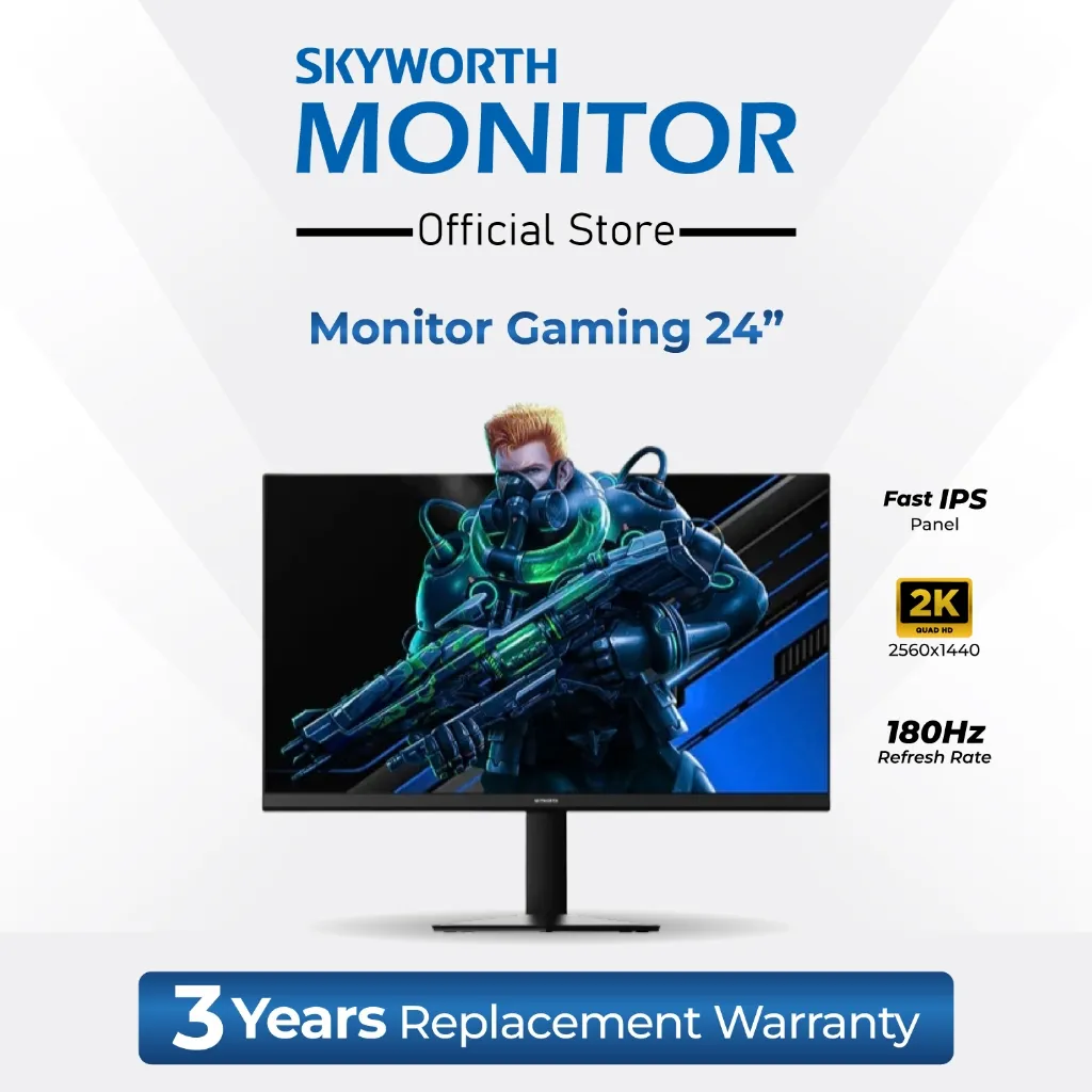 Skyworth Monitor Gaming 24 inch 2K 180HZ H24G30Q
