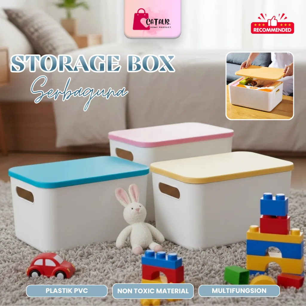 CATALIS Storage Box Dengan Tutup / Kotak Penyimpanan Serbaguna / Storage Box Multifungsi