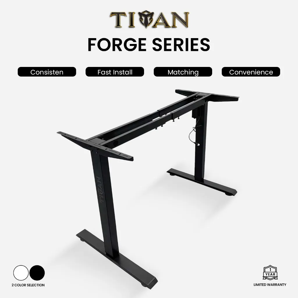 TITAN Forge Series Tanpa Daun Meja / Sit Standing Electric Gaming Desk