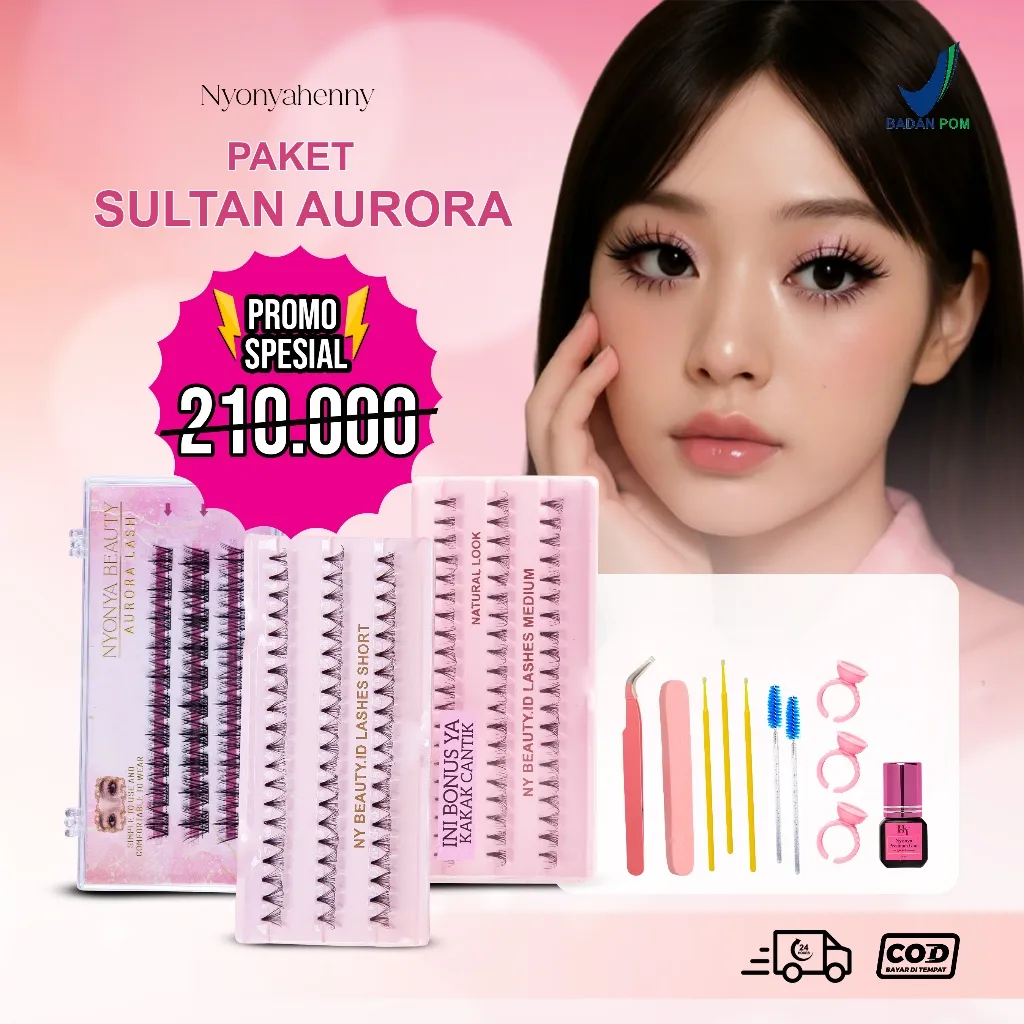 PAKET EYELASH EXTENSION / PAKET SULTAN AURORA / BULUMATA NYONYAHENNY