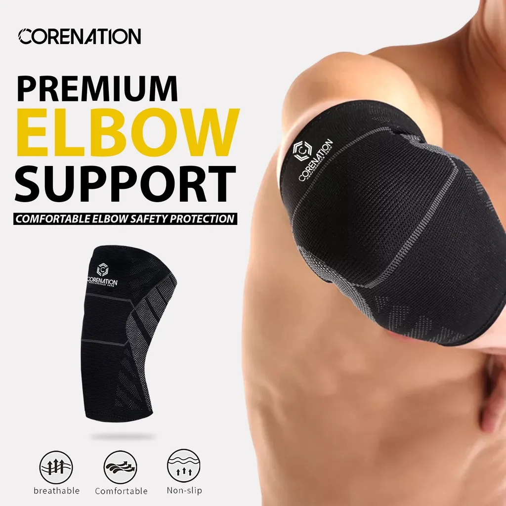 CoreNation Premium Elbow Support Sleeve | Pelindung Deker Siku