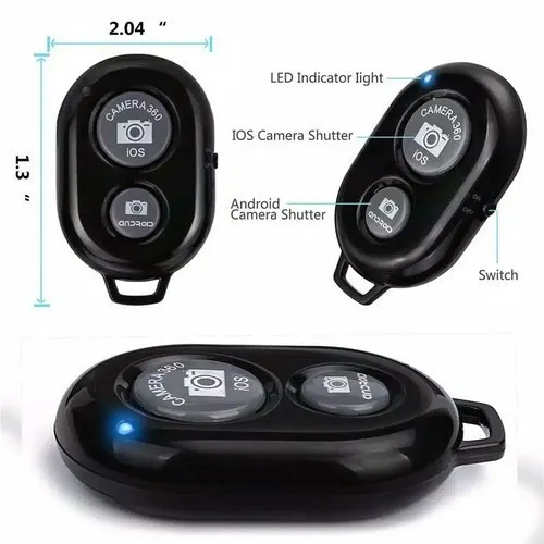 REMOTE BLUETOOTH REMOTE SHUTTER KAMERA ANDROID IOS TOMSIS TRIPOD TONGSIS SMARTPHONE HP IPHONE VIVO SAMSUNG OPPO REALME REDMI PROMO GROSIR MURAH