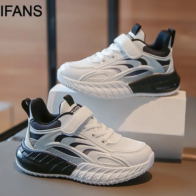 IFANS Sepatu Anak Laki Laki Boy Sneakers Sepatu Olahraga Anak Laki Laki Ringan Breathable 100% Impor 5-15 Tahun Cowok