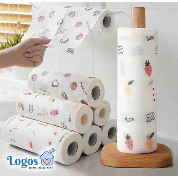 Tisu Gulung Tissu Dapur Roll Serap Minyak Lazy Wipes Tissue REUSABLE Serbaguna