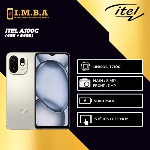 Itel A100C 4GB/64GB Garansi Resmi Itel Indonesia