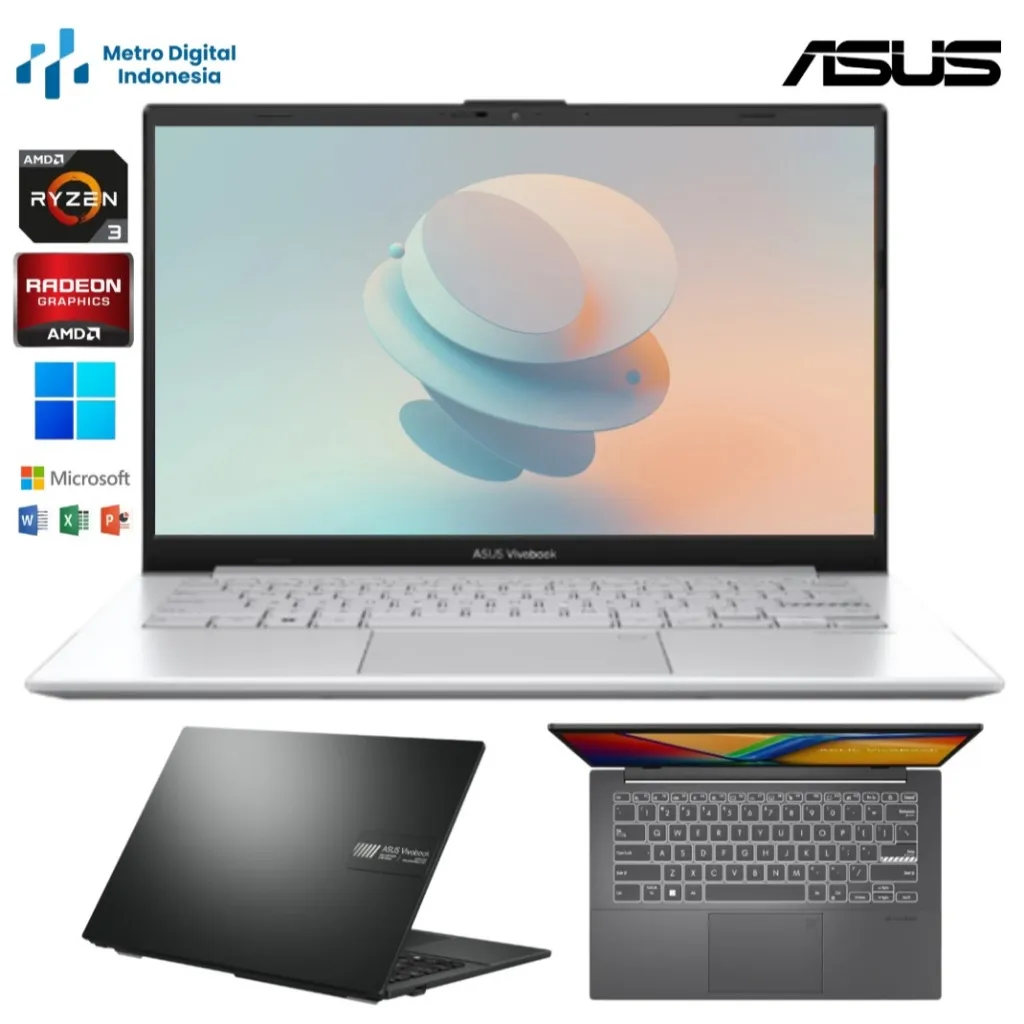 ASUS Vivobook Go E1404FA Amd Ryzen 3 7320U Ram8Gb Ssd1TB  14'' Fhd Windows 11 Office 2021