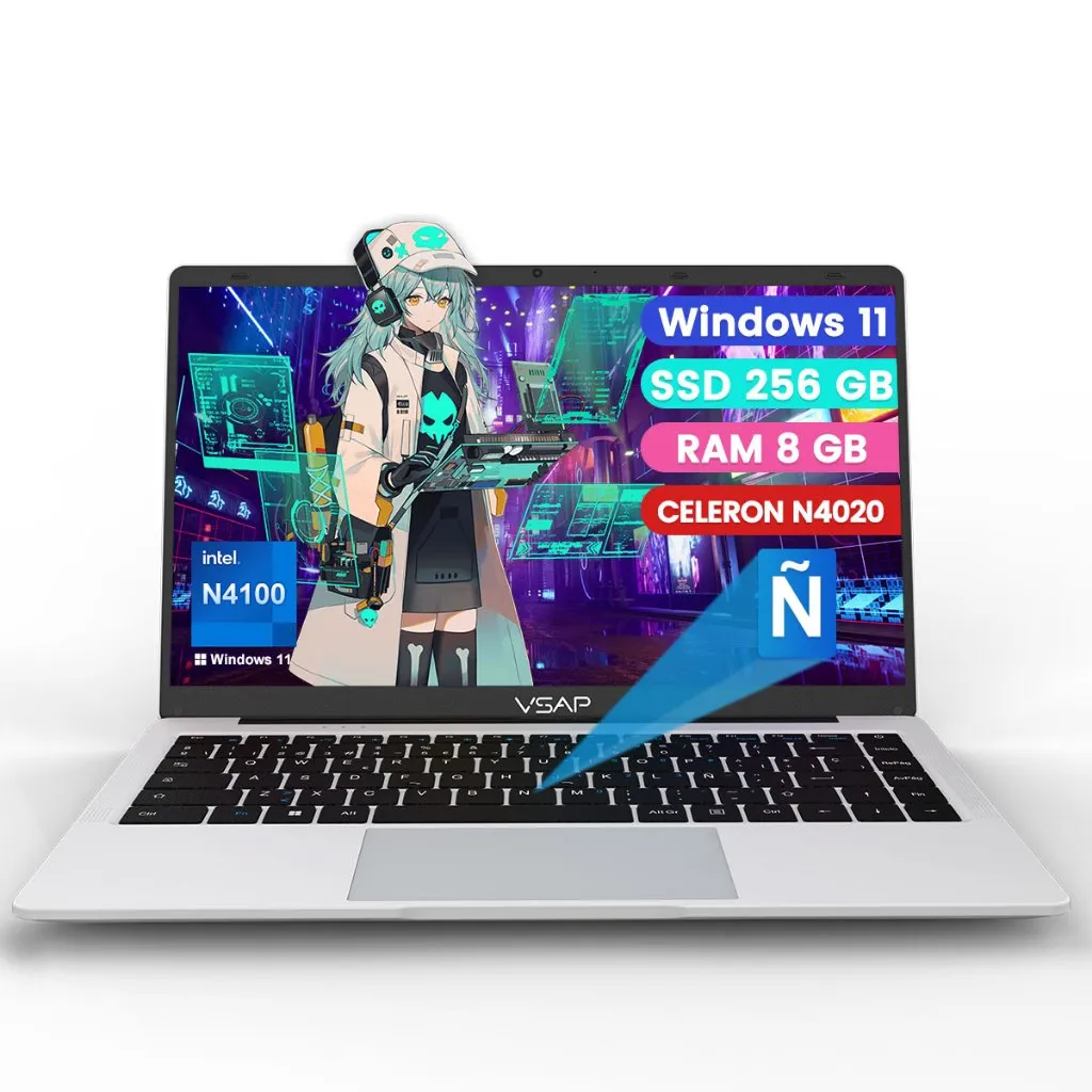 Laptop Windows 11 Pro 14.1 inch Intel N4020 8GB RAM 256GB SSD