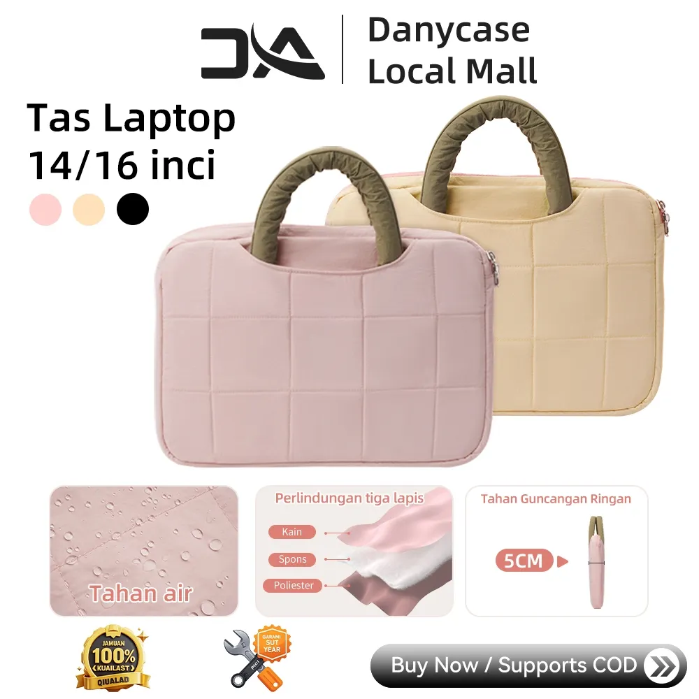 DANYCASE Laptop Bag 14 15.6 16 Inch | Waterproof Shockproof Sleeve Case for MacBook Pro Air Dell HP ASUS | 4-Layer Ultra Thick Portable Handbag Briefcase