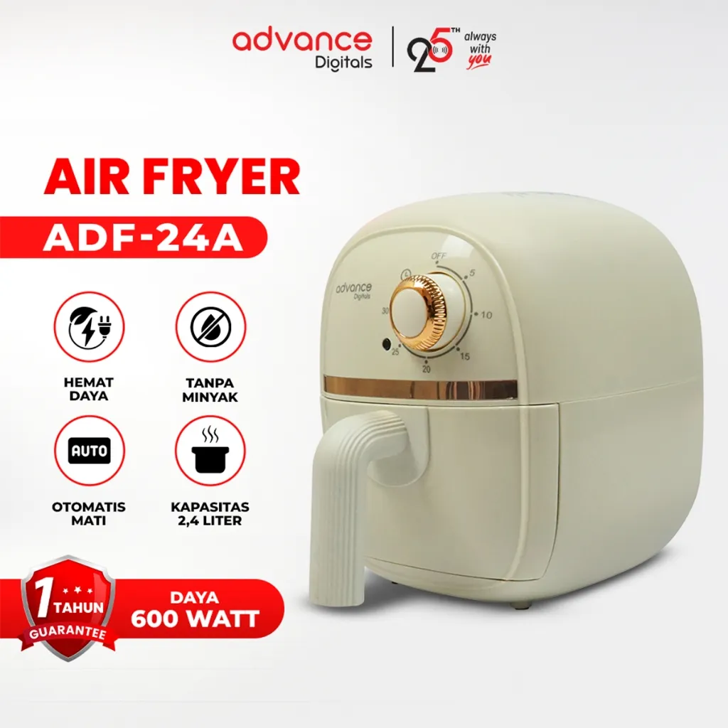 Advance Electric Air Fryer ADF-24A Mesin Penggoreng Tanpa Minyak Garansi 1 Tahun