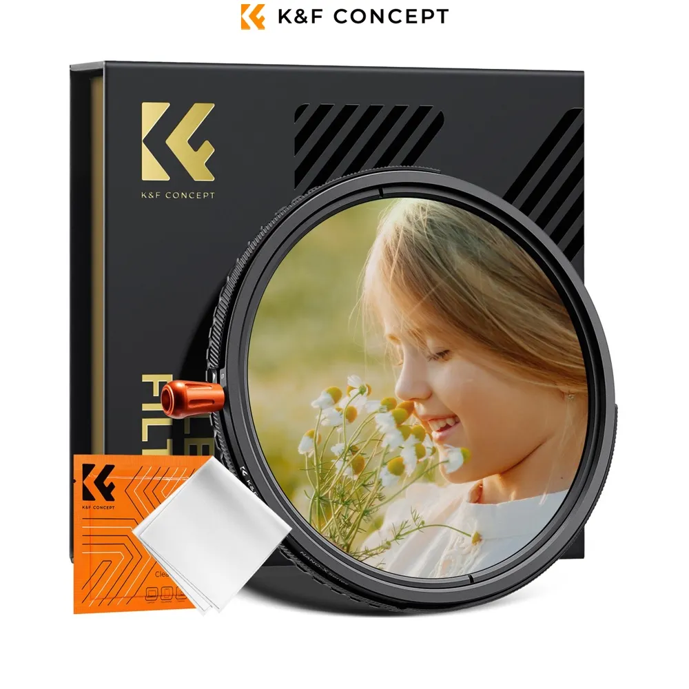 K&F Concept 3 in 1 Filter Variable ND2-32 + CPL + Black Mist 1/4 Nano X Series HD Lens Filter Hybrid