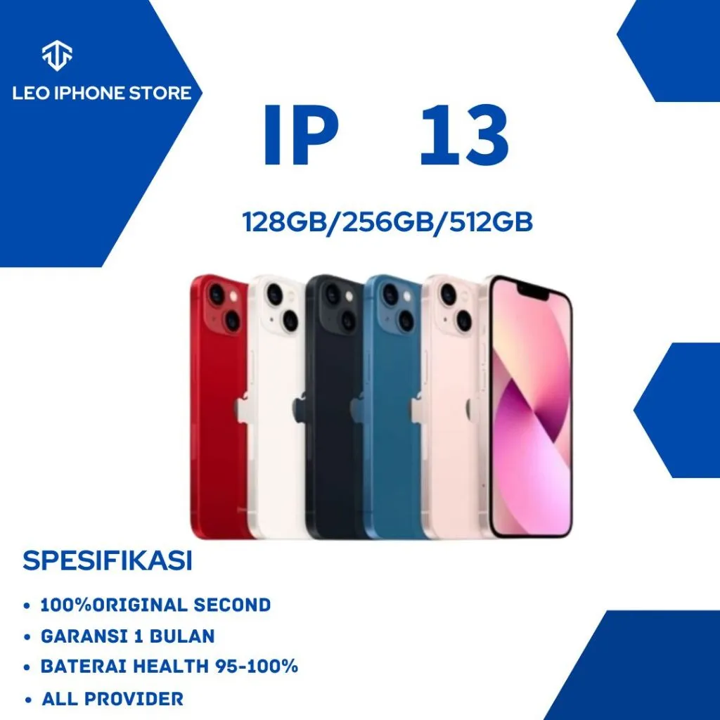 IP 13 128GB/256GB   Second Fullset Original 100% Bergansi GOOD CONDITIONS LIKE NEW NO MINUS