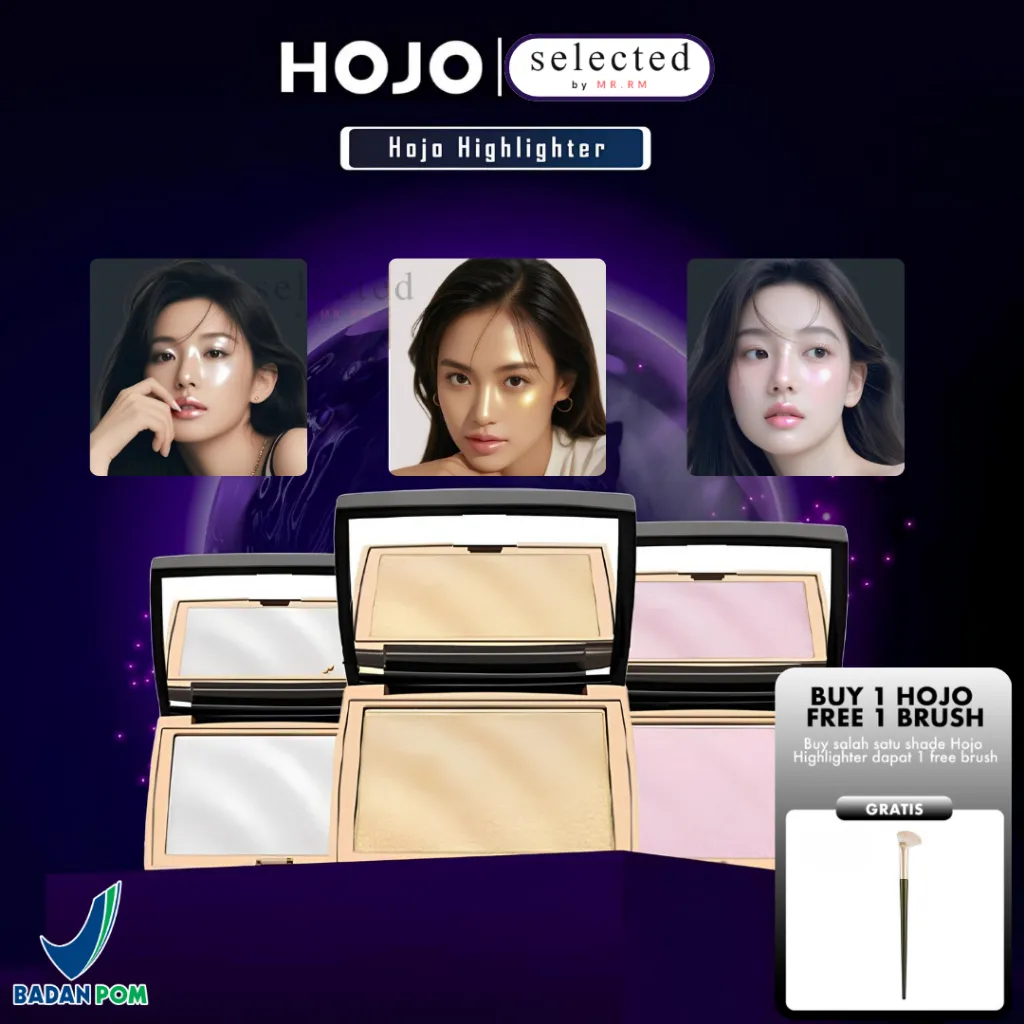 ( BPOM ) HOJO HIGHLIGHTER SHIMMERING GLITTER Pallette ORIGINAL MAKE UP