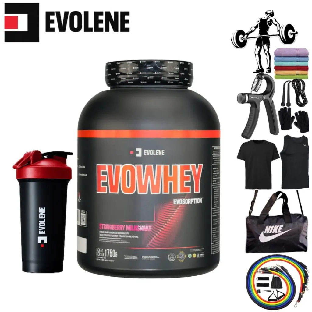 EVOLENE - Evowhey Evosorption 50serving Susu Whey Protein Bpom & Halal