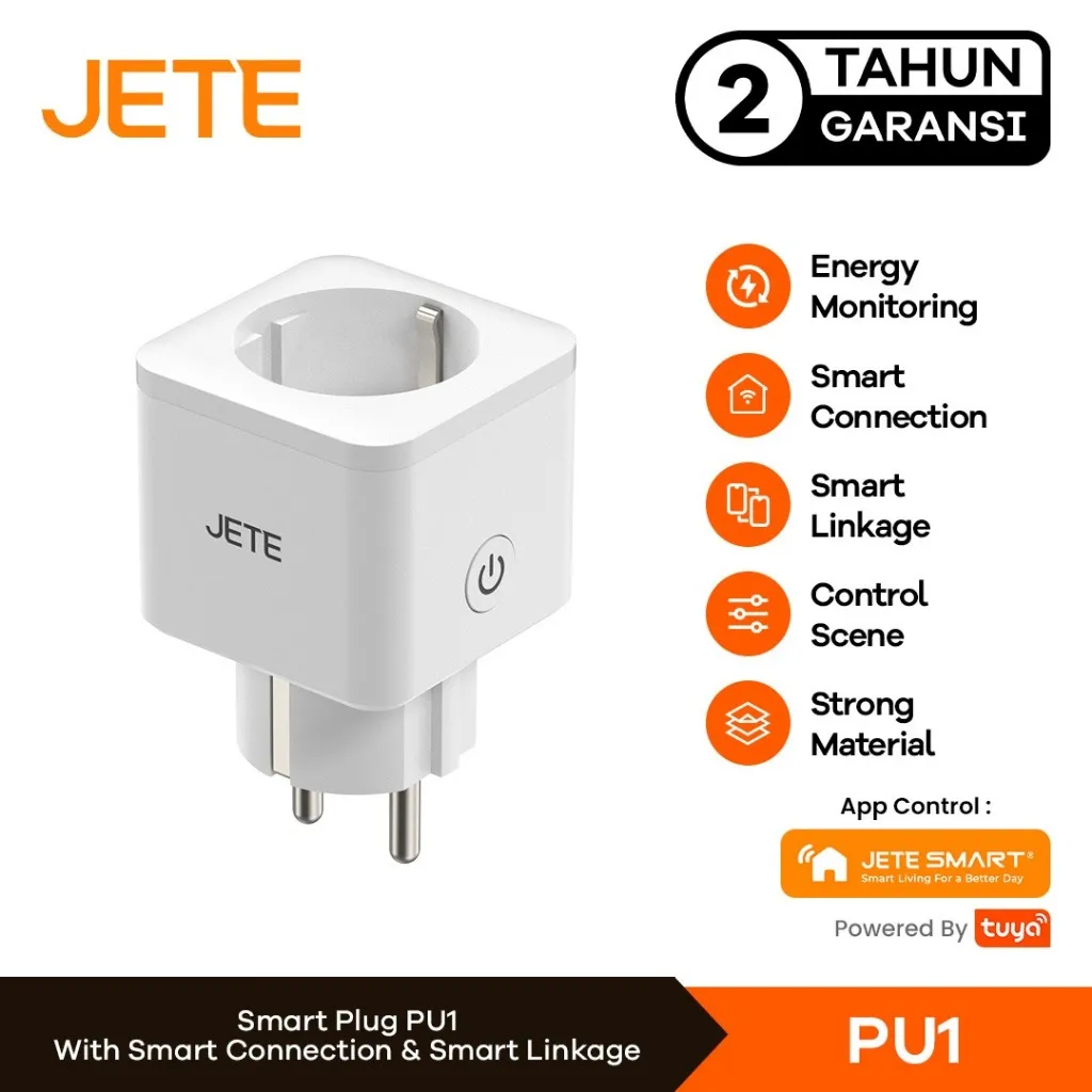 Stop Kontak Wifi JETE PU1 Smart Plug for Smarthome Android iOS – Garansi 2 Tahun
